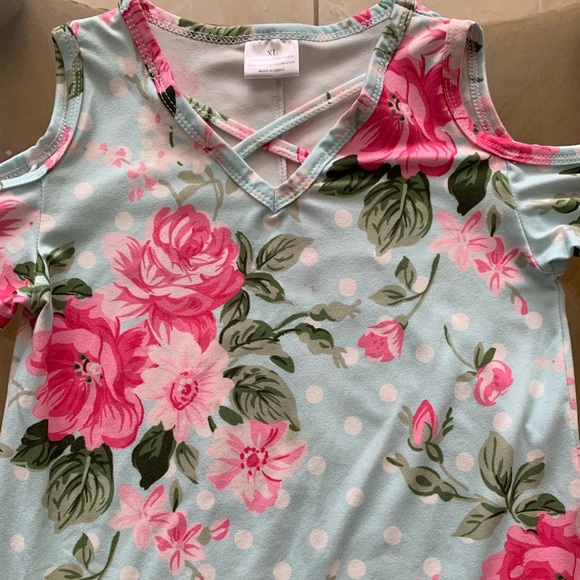 Girls Floral Dress - Picture 2 of 4